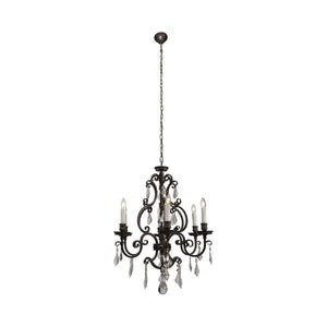 Chandelier Louis 15th Chandelier with White Candle Covers