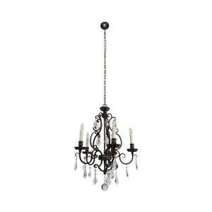 Chandelier Louis 15th Chandelier with White Candle Covers