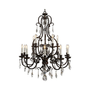 Chandelier Louis 15th Chandelier with White Candle Covers
