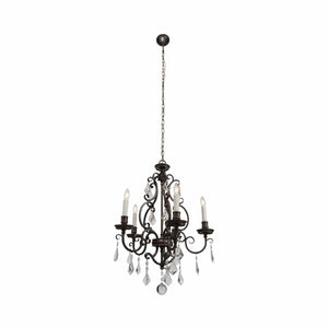 Chandelier Louis 15th Chandelier with White Candle Covers