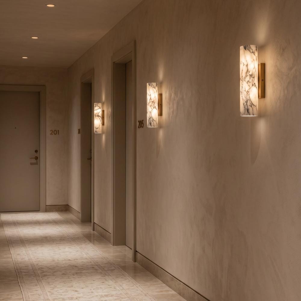 Interior Wall Light / Sconce Lova Calacatta Marble Wall Sconce