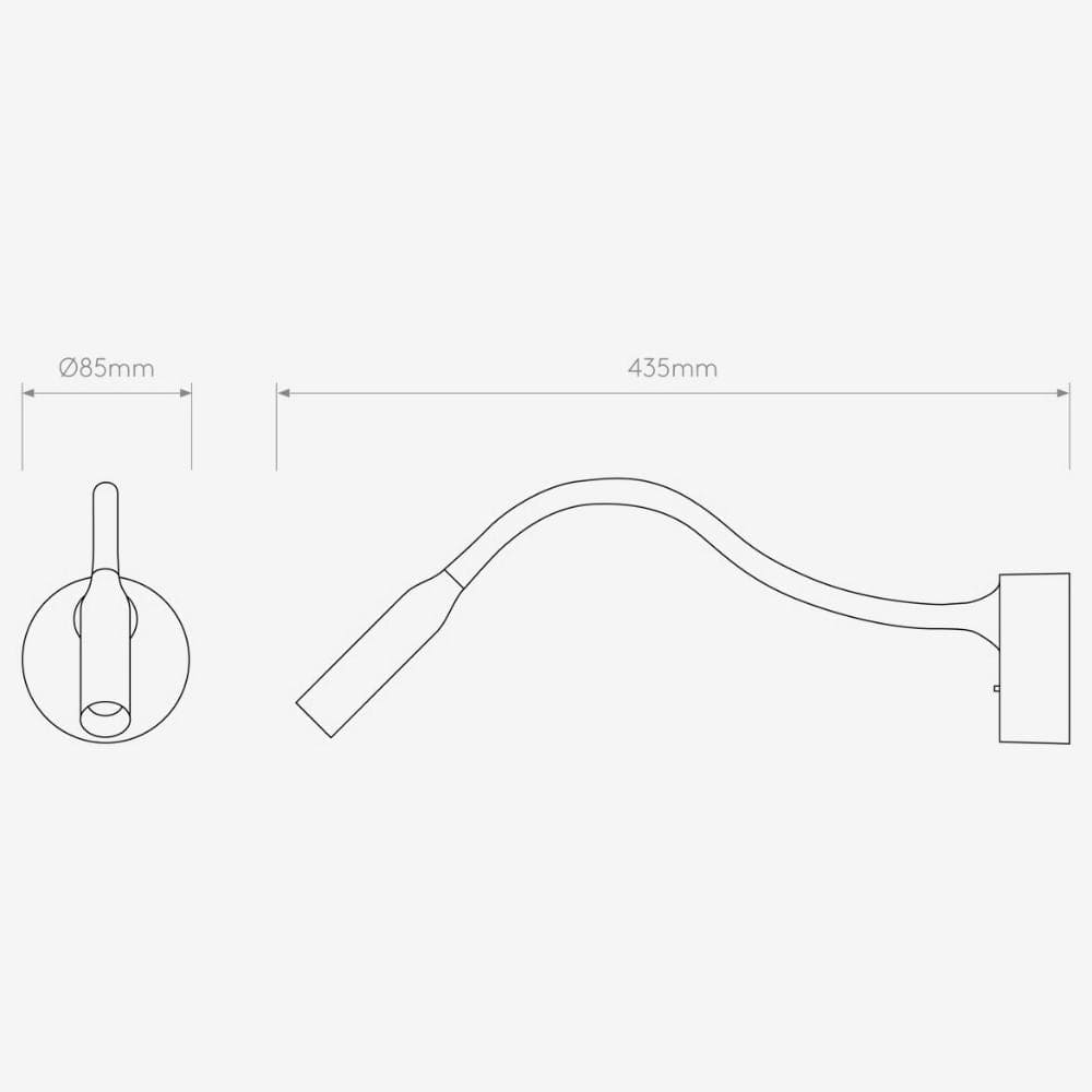 Bedside Wall Lights Lucca Surface Wall Light