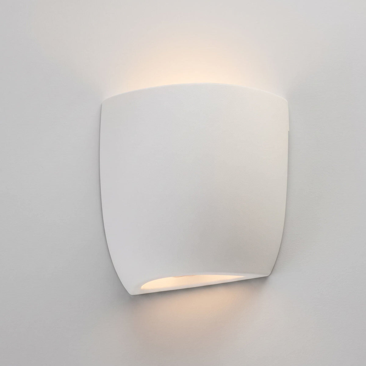 Interior Wall Light / Sconce Lucca White Plaster Up/Down Wall Light