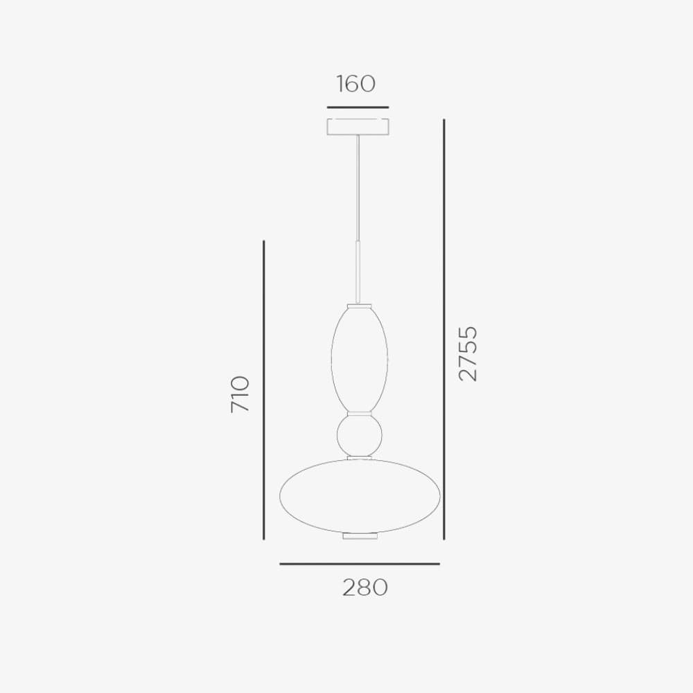 Interior Pendant Lumiere-1 Sp Pendant Light