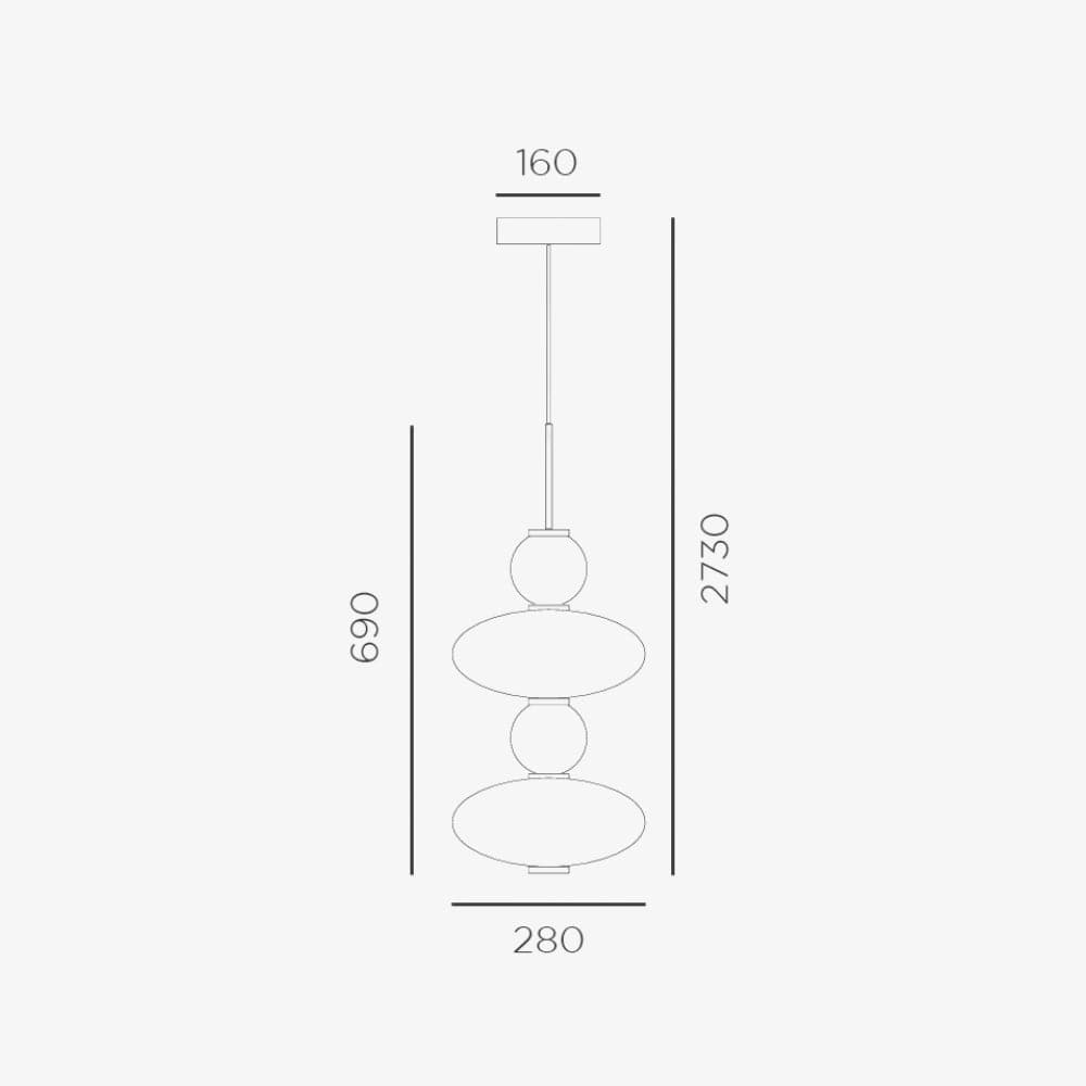 Interior Pendant Lumiere-2 SP Pendant Light