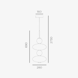 Interior Pendant Lumiere-2 SP Pendant Light