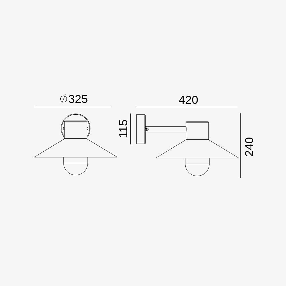 Exterior Wall Light Lund Wall Light