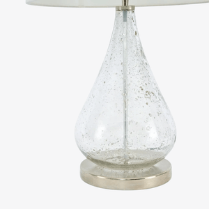 Table Lamps Lustre Teardrop Stone Effect Glass Teardrop Table Lamp