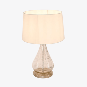Table Lamps Lustre Teardrop Stone Effect Glass Teardrop Table Lamp
