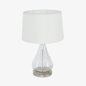 Table Lamps Lustre Teardrop Stone Effect Glass Teardrop Table Lamp