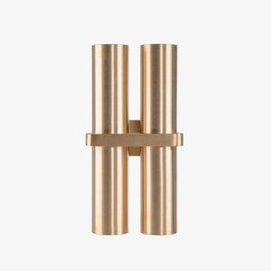 Exterior Wall Light Luz Solid Brass TRI Colour Double Up & Down Wall Pillar Lights