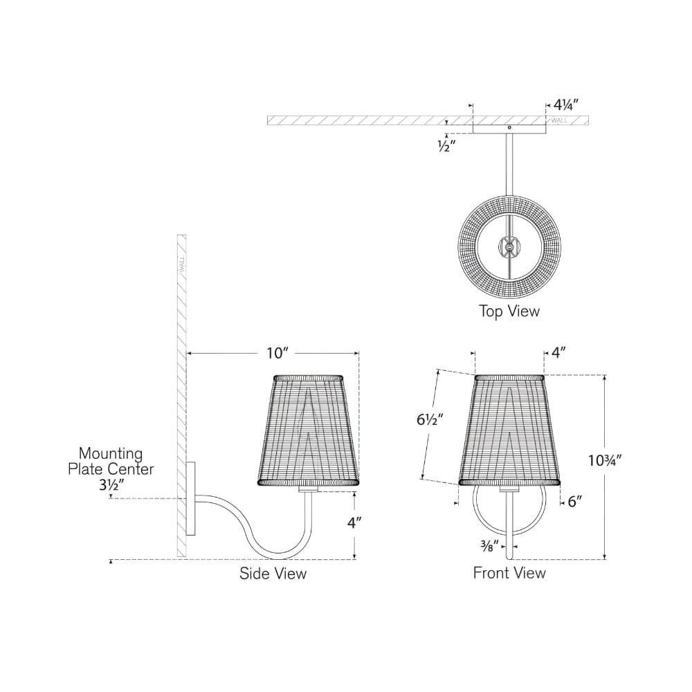 Interior Wall Light / Sconce Lyndsie Small Sconce