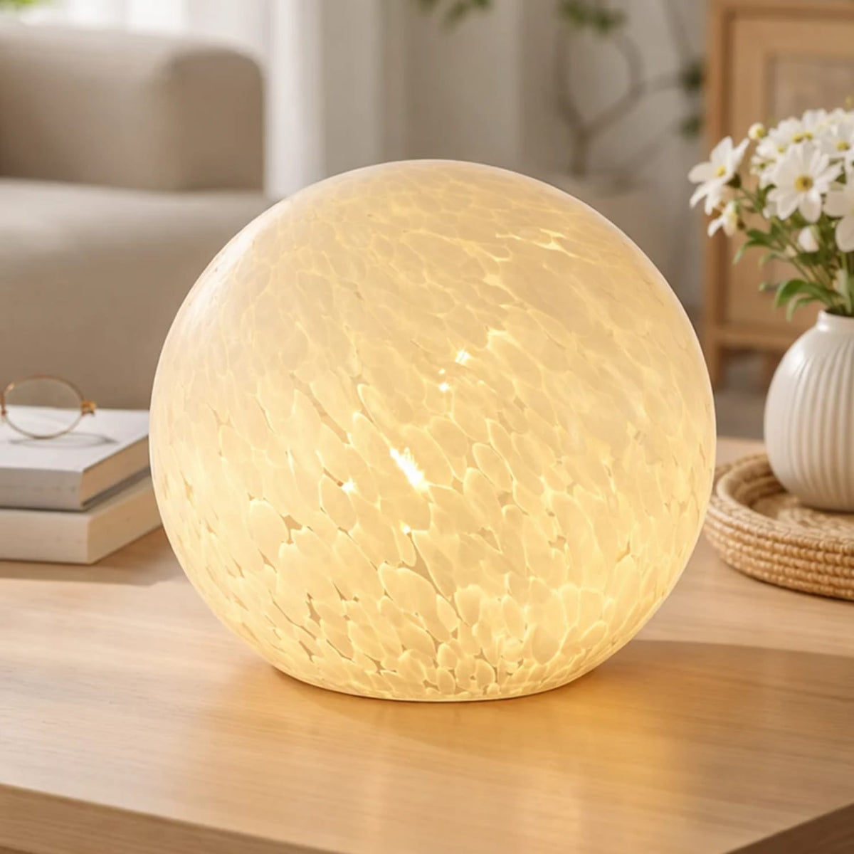 Table Lamps Lyra Glass Ball Lamp