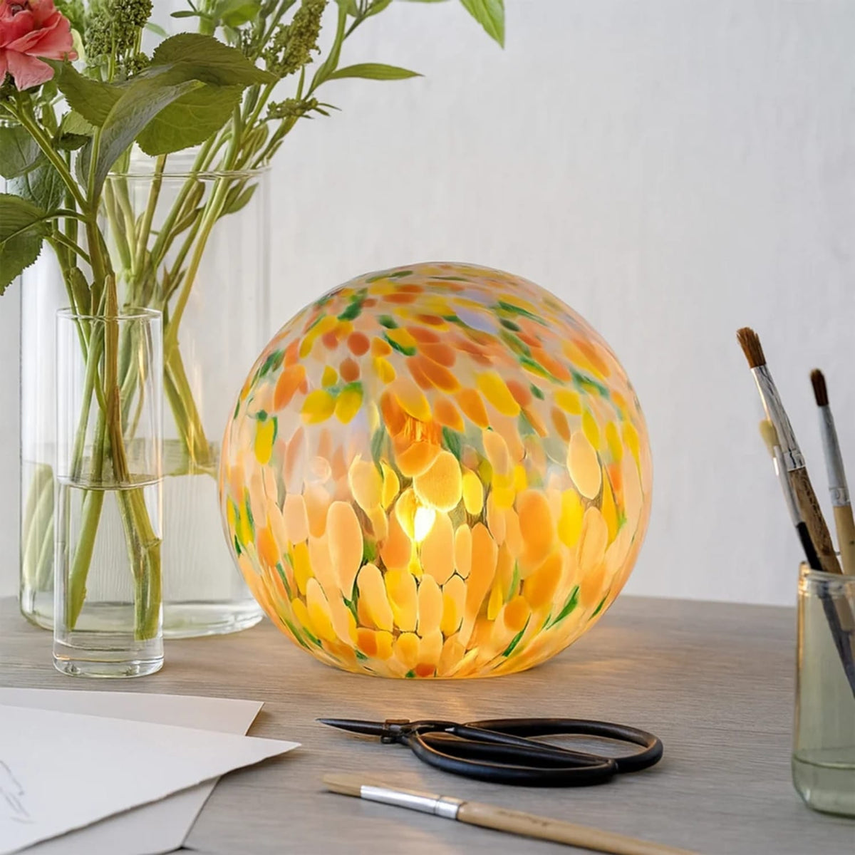 Table Lamps Lyra Glass Ball Lamp