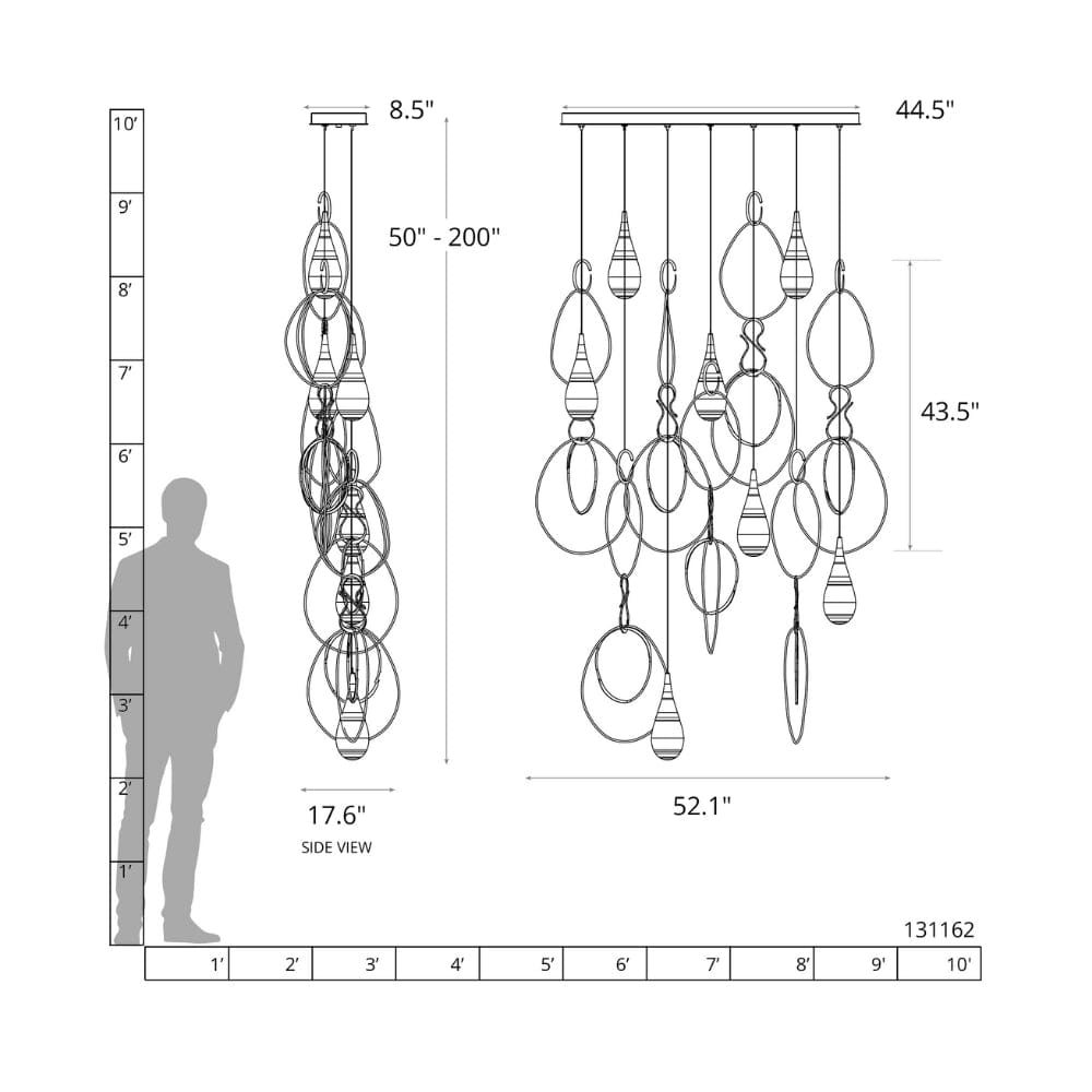 Linear Pendant Lyric 7 Light Linear Pendant
