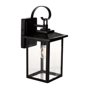 Exterior Wall Light Madix Galvanised Iron Black Wall Light