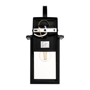 Exterior Wall Light Madix Galvanised Iron Black Wall Light