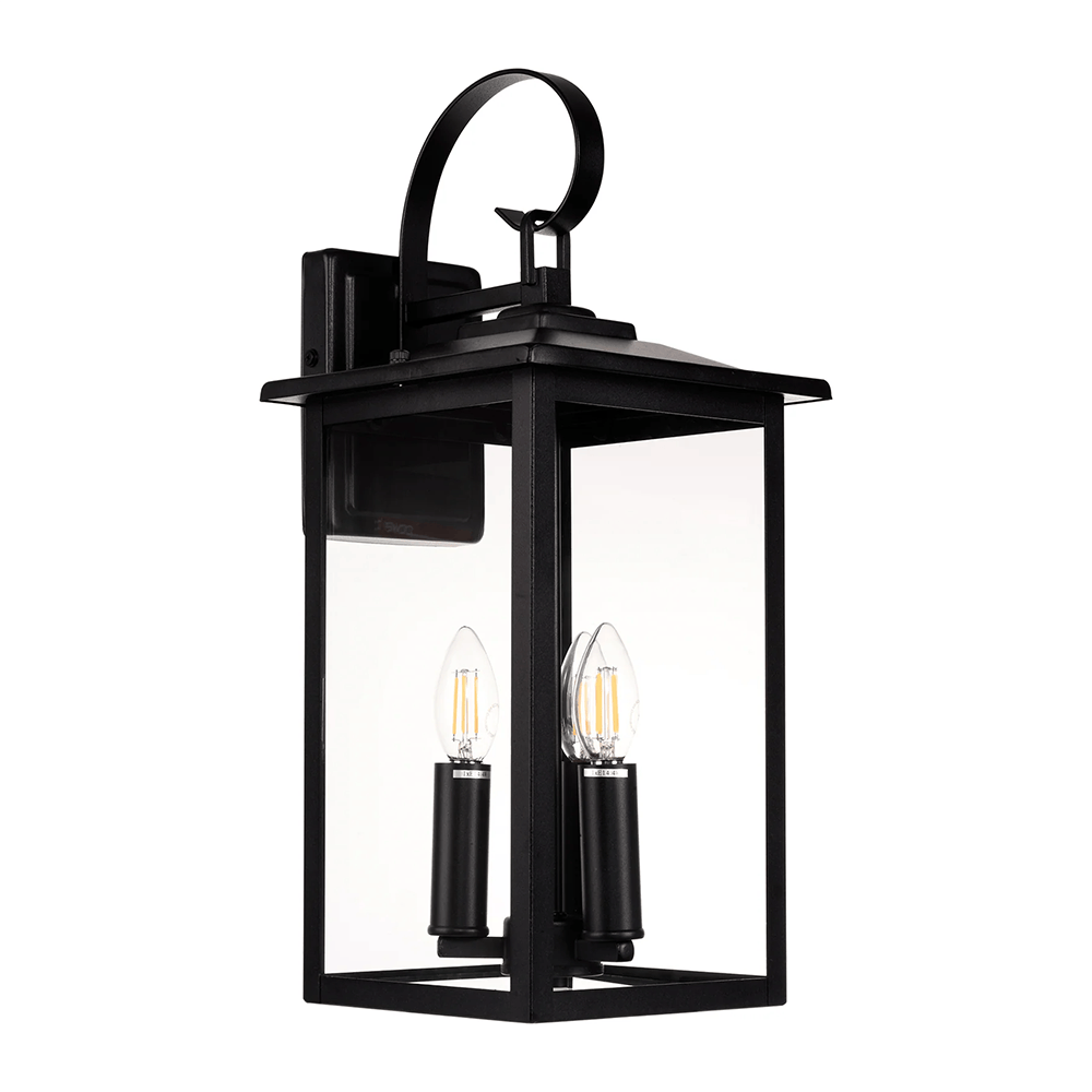 Exterior Wall Light Madix Galvanised Iron Black Wall Light