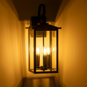 Exterior Wall Light Madix Galvanised Iron Black Wall Light