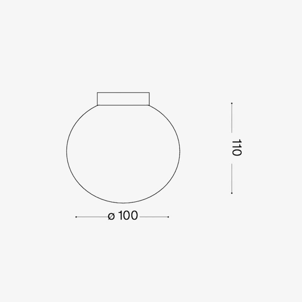 Interior Wall Light / Sconce Mapa Bianco AP1 D10 Wall Light