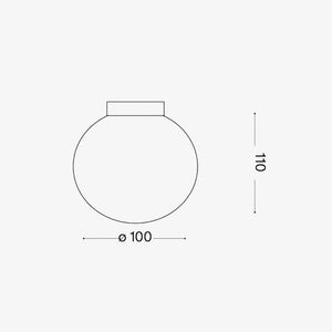 Interior Wall Light / Sconce Mapa Bianco AP1 D10 Wall Light