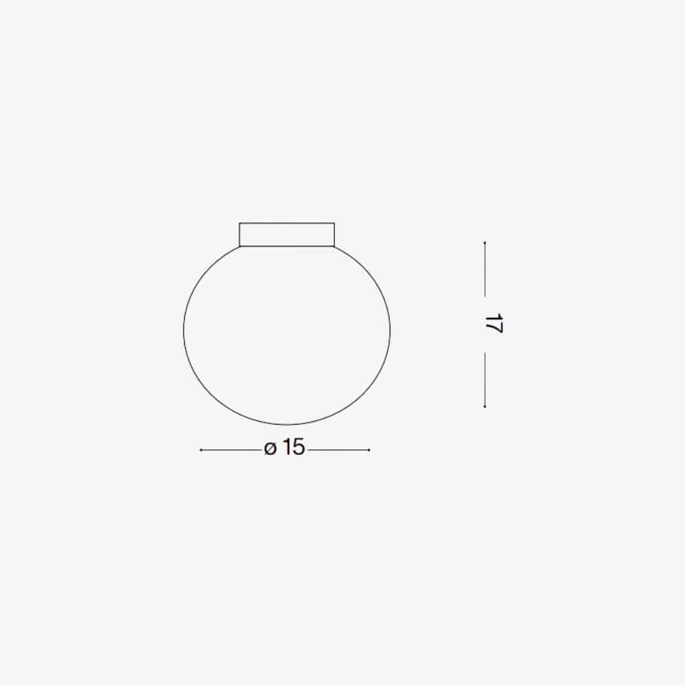 Interior Wall Light / Sconce Mapa Bianco AP1 D15 Wall Light