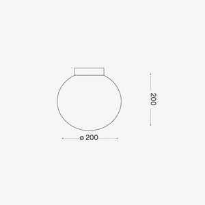 Interior Wall Light / Sconce Mapa Bianco AP1 D20 Wall Light