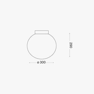 Interior Wall Light / Sconce Mapa Bianco AP1 D30 Wall Light