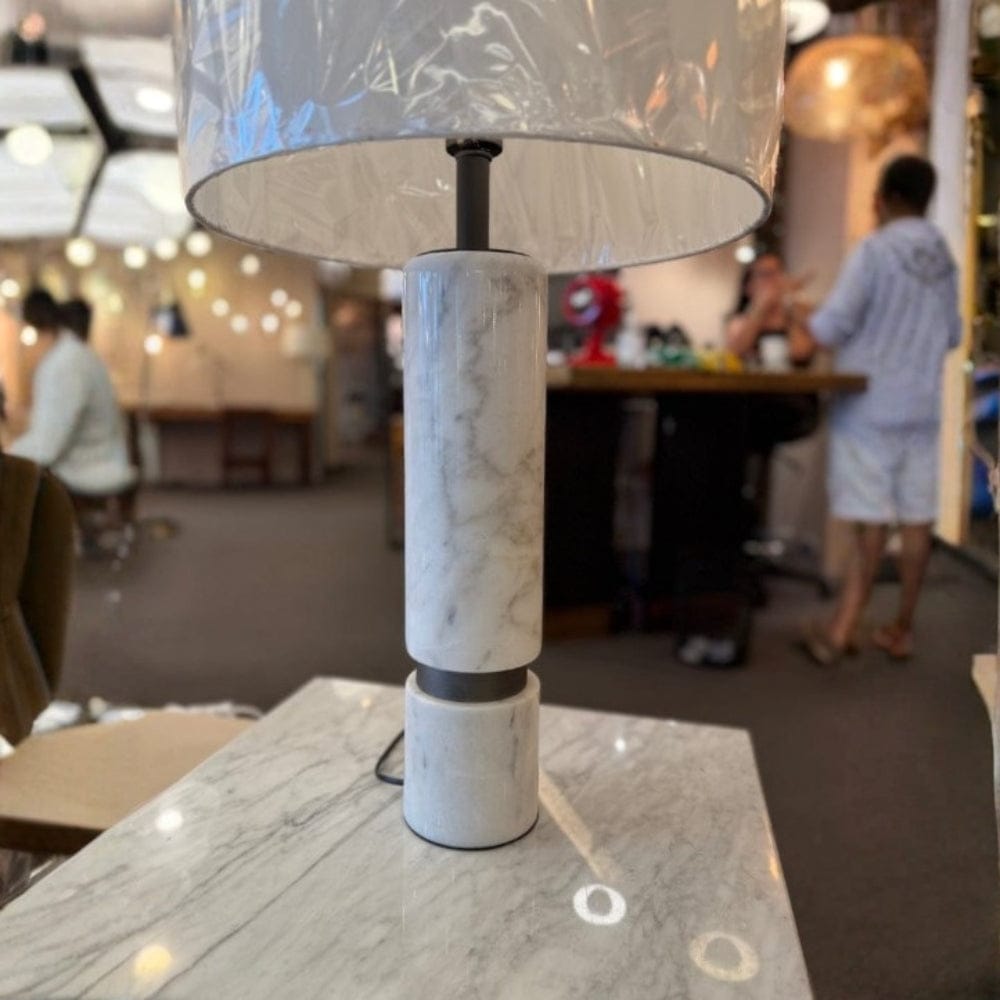 Table Lamps Marble & Bronze Base & Shade Complete – CLEARANCE (Ex-display)