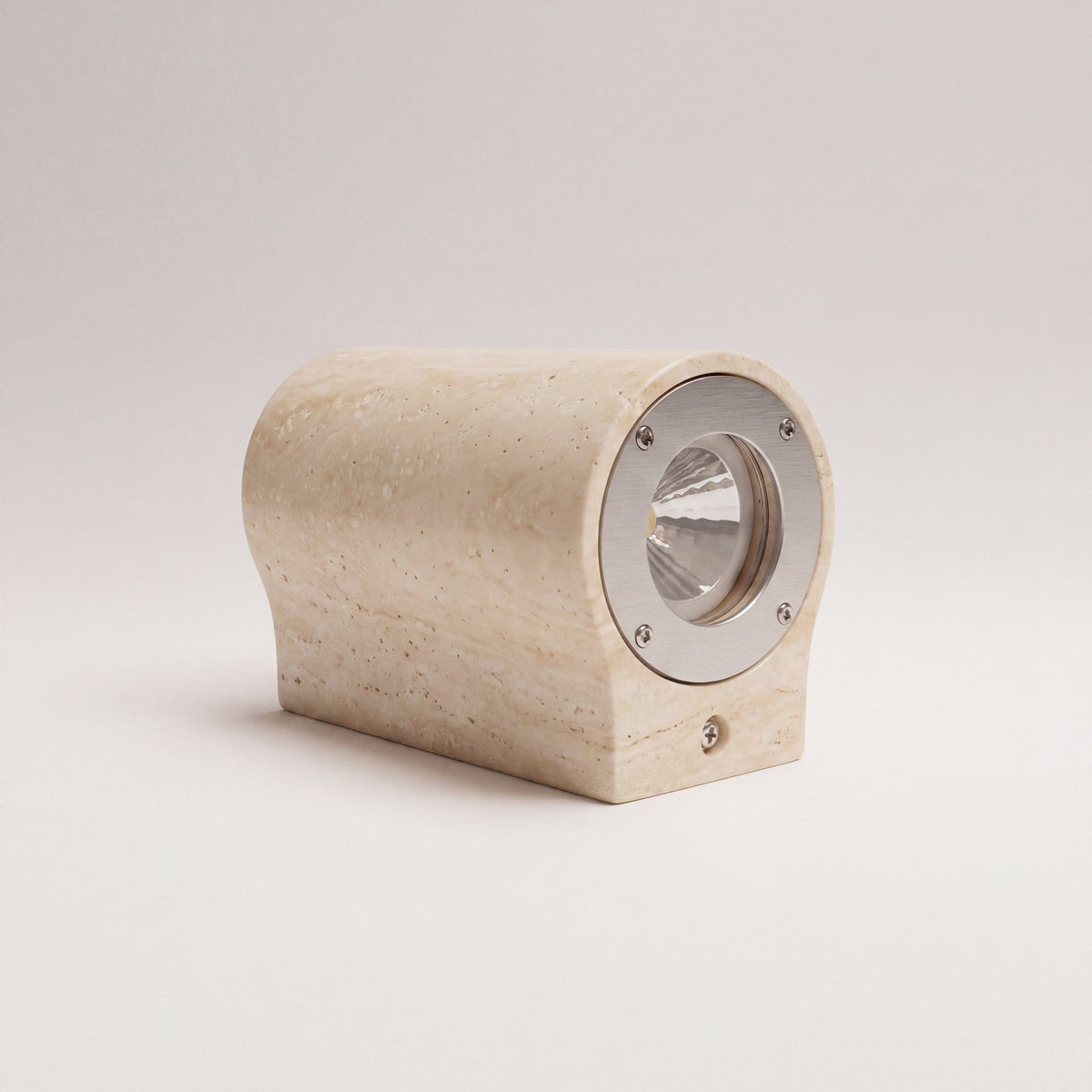 Exterior Wall Light Marmo Travertine Fixed Down Outdoor Wall Light