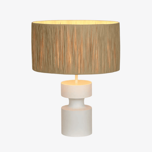 Table Lamps Marni Lamp Small White with Raffia Shade
