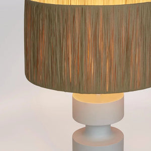 Table Lamps Marni Lamp Small White with Raffia Shade
