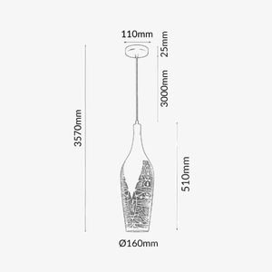 Interior Pendant Marrakesh Bottle Shape Pendant Lights