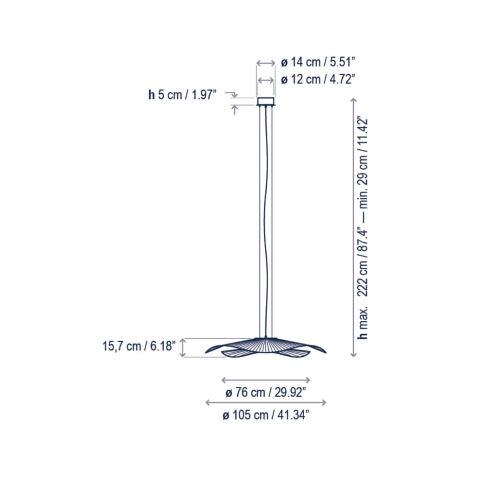 Interior Pendant Mediterrania S105/02 Pendant - White