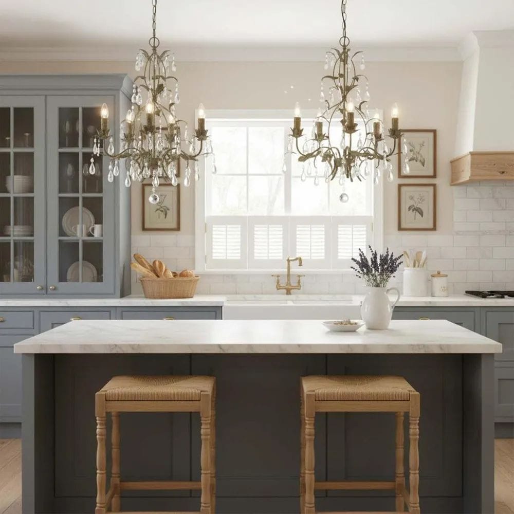 Chandelier Medium Taupe Chandelier