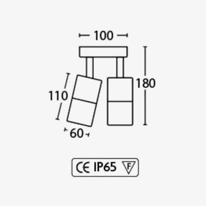 Bar & Spot Merewether Twin Spotlight - Adjustable