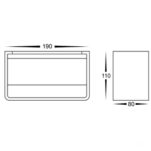 Exterior Wall Light Mia Up & Down Wall Light