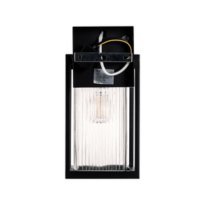 Exterior Wall Light Micah Galvanised Iron Black Wall Light