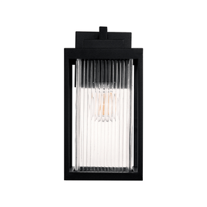 Exterior Wall Light Micah Galvanised Iron Black Wall Light