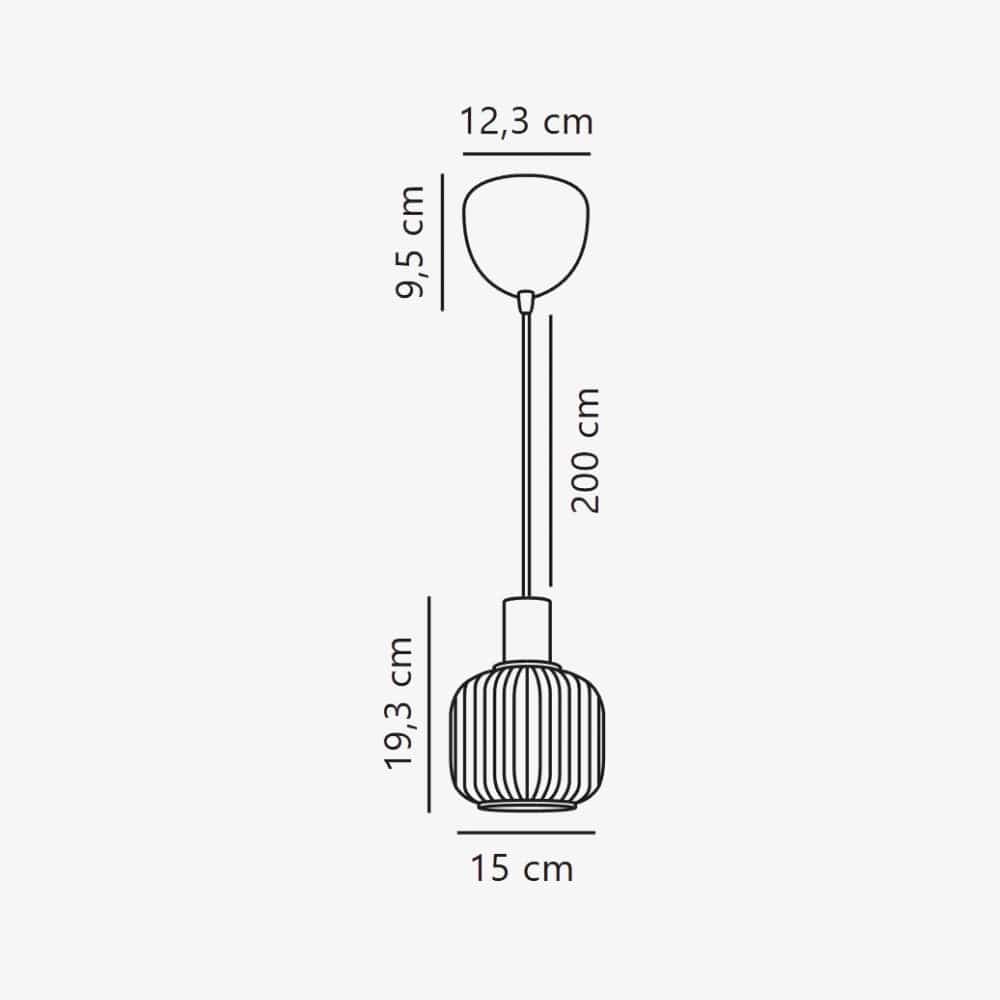 Interior Pendant Milford Mini Pendant Black