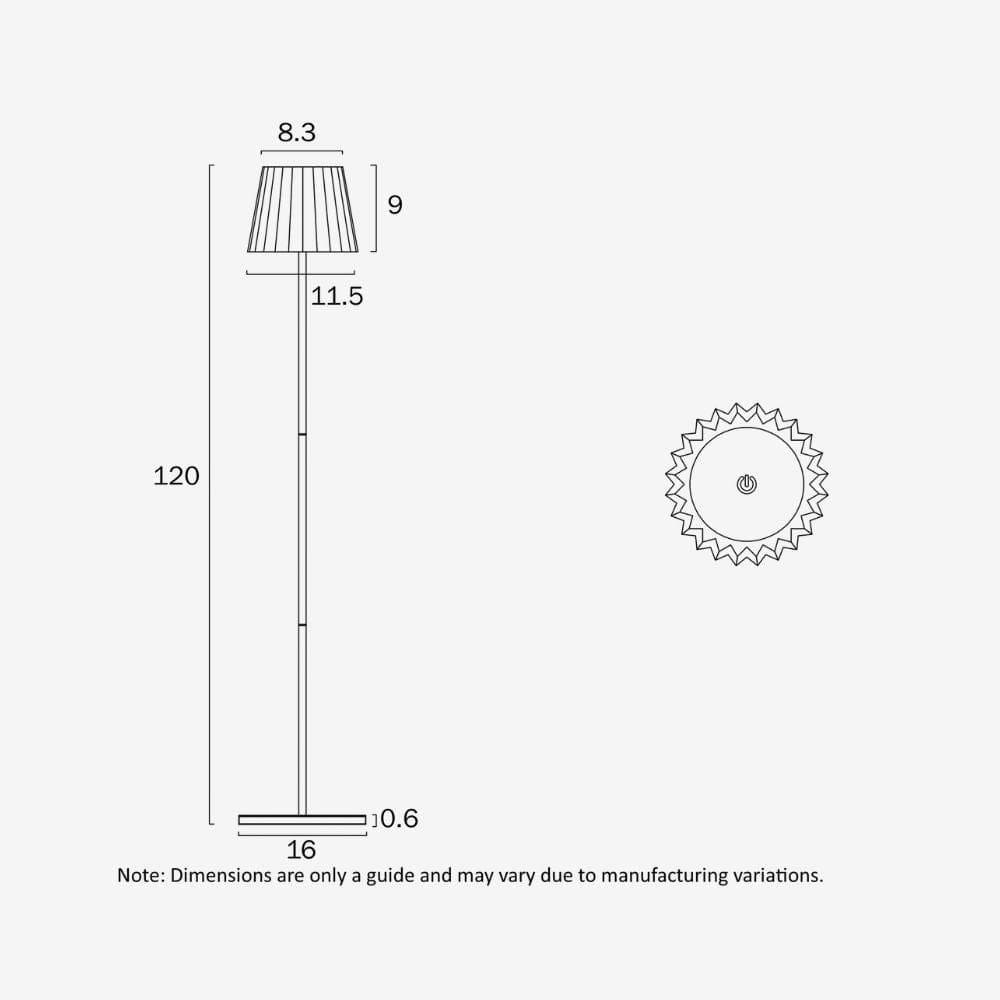 Floor Lamps Mindy Rechargeable Floor Lamp