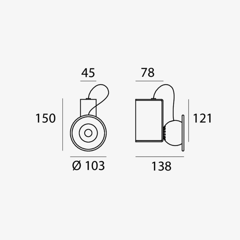 Interior Wall Light / Sconce Minibox Wall Lights