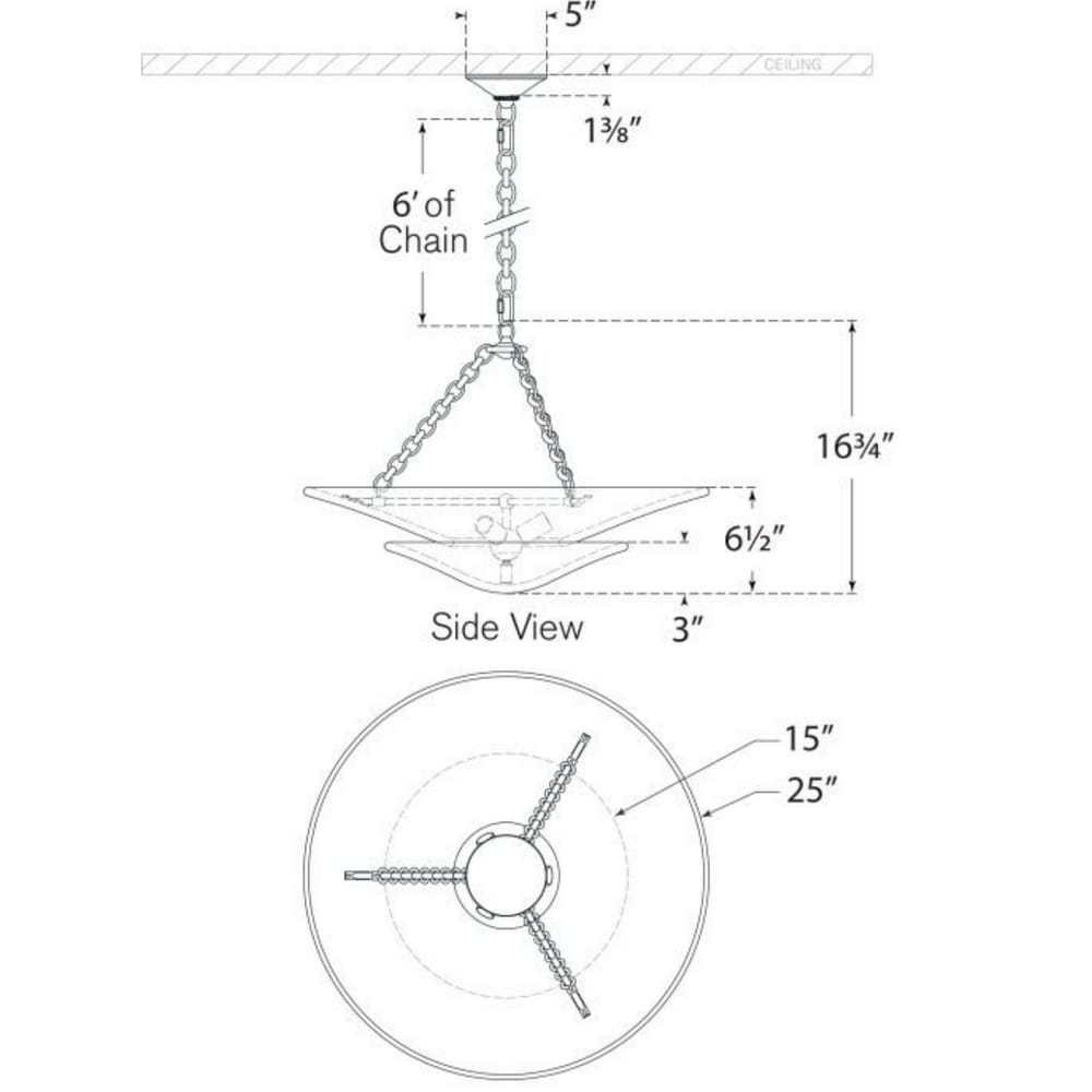 Interior Pendant Mollino Medium Tiered Chandelier