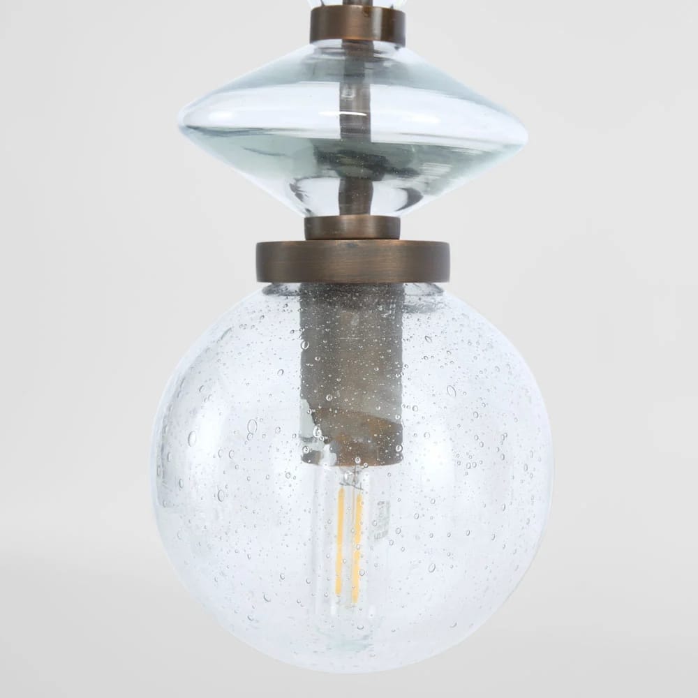 Interior Pendant Molten Clear Glass Beads Ceiling Pendant