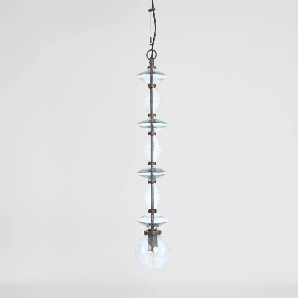 Interior Pendant Molten Clear Glass Beads Ceiling Pendant