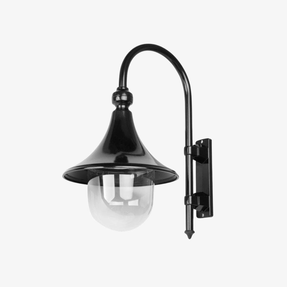 Exterior Wall Light Monaco Curved Arm Downward Post Bracket