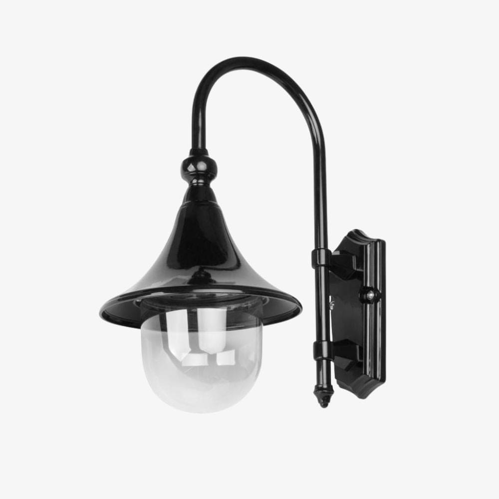 Exterior Wall Light Monaco Curved Arm Downward Wall Light