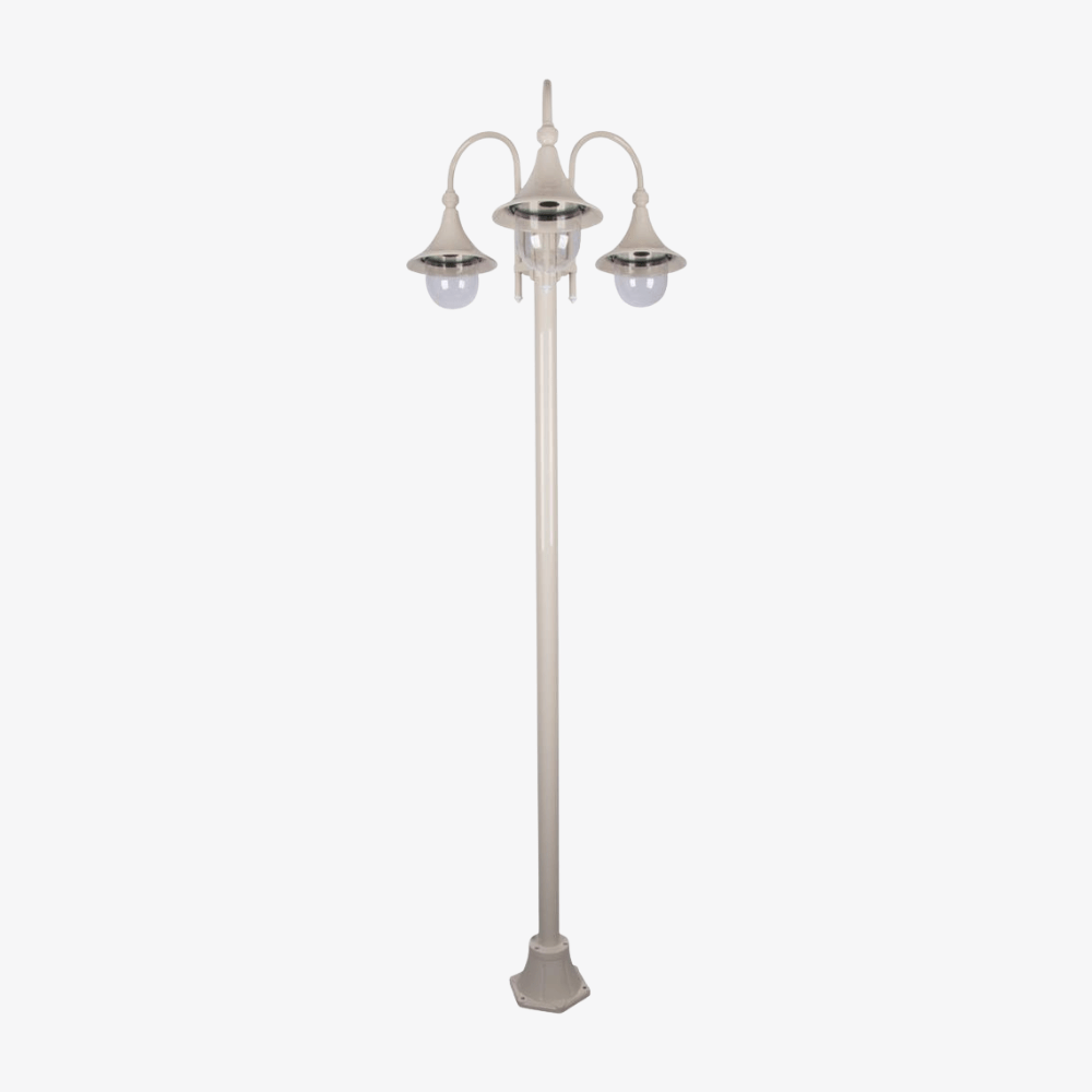 Post Lights Monaco Triple Head Tall Plain Post