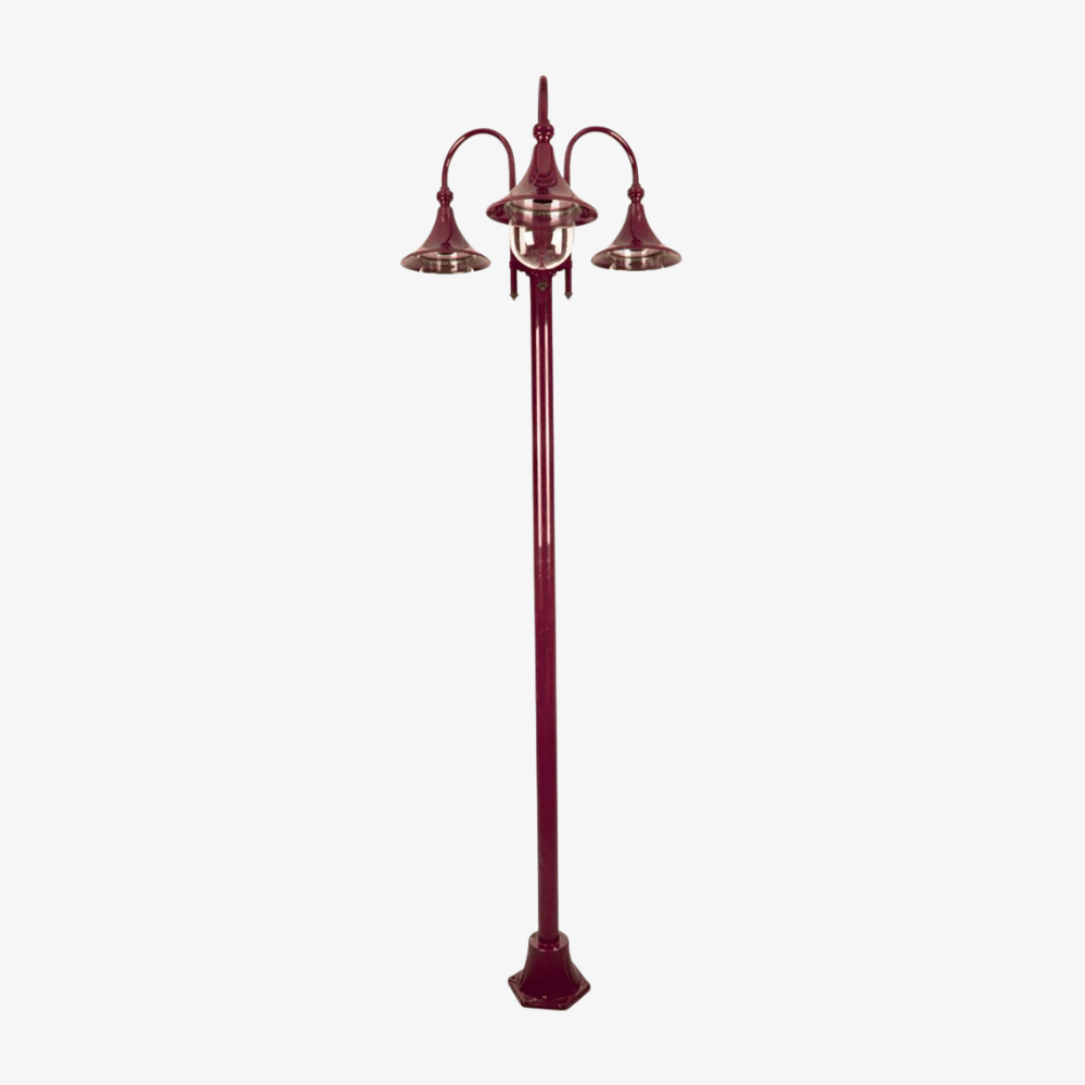 Post Lights Monaco Triple Head Tall Plain Post
