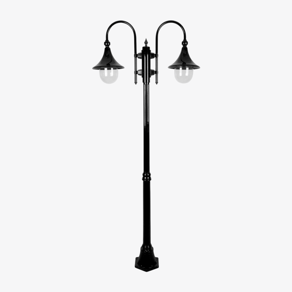 Post Lights Monaco Twin Head Medium Post
